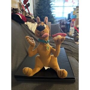 Vintage 1999 Cartoon Network Scooby Doo Plush Stuffed Animal With Hotdog‎ 9"